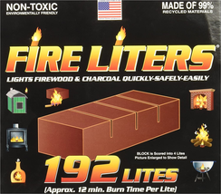 FIRE LITERS 10192 (192 Pack) 192PK Fireplace Lighter, 1, Tan, 192 Count - £28.24 GBP