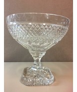Stunning Vintage Cut Glass Crystal Large Footed Centerpiece Bowl / Compote - £62.19 GBP