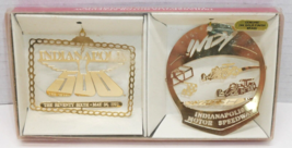 1992 Indianapolis Motor Speedway 76th Run Indy 500 Ornaments Set Of 2 Li... - £39.49 GBP