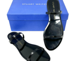 Stuart Weitzman Women&#39;s Sawyer Slide Sandal Black Rubber 8B - £26.98 GBP