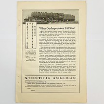Vtg 1920&#39;s Scientific American China Railroad Advertising Magazine Print... - $6.62