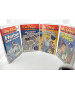 Lot of 4 Disney VHS new Herbie Rides Strongest Man Son of Flubber Absent... - $13.81