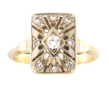 Women&#39;s Cluster ring 14kt Yellow Gold 292709 - £239.74 GBP