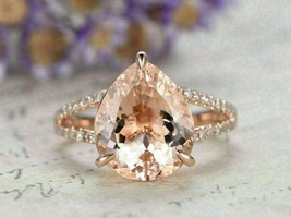 2.50Ct Simulated Diamond Solitaire Engagement Ring 14K Rose Gold Plated Silver - £68.43 GBP