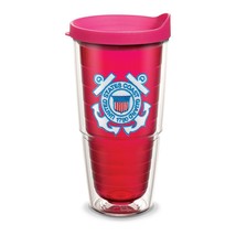Tervis U.S. Coast Guard Logo Pink Cup 24 oz. Tumbler W/ Lid New - £11.21 GBP