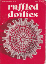 1952 Ruffled Doilies Crochet Patterns Star Book No 95 American Thread Co - £7.07 GBP