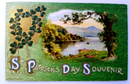 St Patrick&#39;s Day Postcard John Winsch Innisfallen Killarney Scenic Lake 1910 - £8.77 GBP