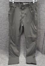 Wrangler Pants Mens 34 x 32 Gray All Terrain Gear Outdoor Hiking Performance - £15.92 GBP