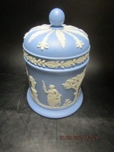 “Wedgwood” Blue Jasperware Covered Trinket Pot 5.50 IN [140A] - $64.35