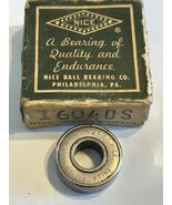 2 NICE BRAND 1604 DS BALL BEARINGS,NEW OLD STOCK,USA,3/8 X 7/8 X 9/32 - $26.73 CAD