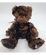 10&quot; Russ Berrie Chocolate Bear Cocoa Dk Brown Beanbag Plush Stuffed Toy B39 - $11.99