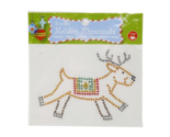 Dritz Iron-On Holiday Rhinestuds Applique - New - Reindeer - £0.78 GBP