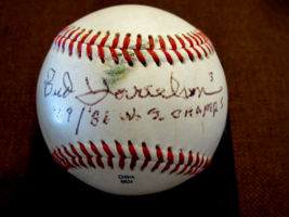Bud Harrelson 69/86 W.S. Champ Ny Mets Signed Auto Gu&#39;ed Ml Baseball Beckett - £119.42 GBP