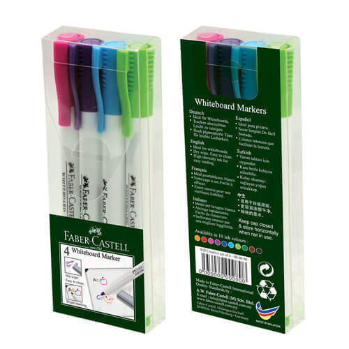 Faber-Castell Whiteboard Markers (4pk) - Slim Fashion - $19.24