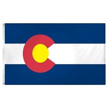 3X5 State Of Colorado Flag 3&#39;X5&#39; House Banner Super Polyester Grommets - £10.29 GBP