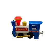 Vintage Fisher Price Express Circus Train Engine 2581 1986 Makes Whistle Sound - £13.29 GBP