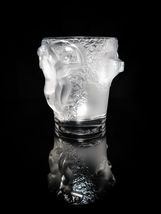 LALIQUE GANYMEDE NUDES FRENCH FROSTED CRYSTAL VASE CHAMPAGNE BUCKET ICE COOLER image 10