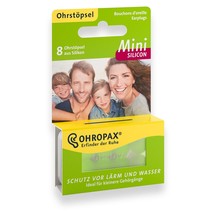 Ohropax Mini Silicon Ear Plugs 8ct./1 Box Made In Germany Free Shipping - £8.58 GBP