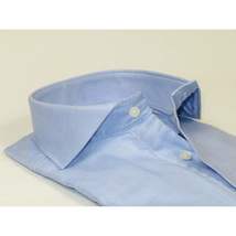 Men's Shirt FAMOZO Turkey 100% Cotton Cut-away Collar French Cuffs FA2 Blue image 4