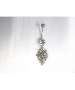 PREDATOR WOLF HEAD HAND ENGRAVED EDGES 14g BABY BLUE CZ BELLY RING BARBELL - €9,57 EUR PREDATOR WOLF HEAD HAND ENGRAVED EDGES 14g BABY BLUE CZ BELLY RING BARBELL - €9,57 EUR