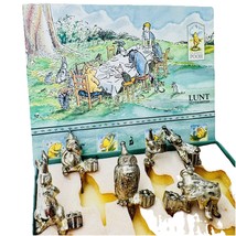 6 Vintage Classic Winnie The Pooh Lunt Silver Birthday Candle Holders Ti... - $67.53 CAD