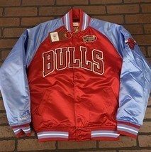 BULLS Finals Mitchell &amp; Ness Special Script Heavyweight Jacket S L 2XL - £103.78 GBP