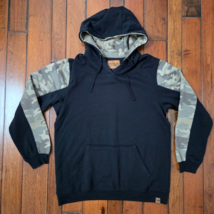VENADO V Comfort Hoodie Men&#39;s L Camo Black Pullover Conceal Sweatshirt - $24.70