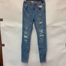Levis Womens Juniors 6 Light Wash Denim 720 High Rise Super Skinny Jeans... - $19.59