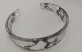 Plastic Adjustable Geometric Design Cuff Bracelet - £3.59 GBP