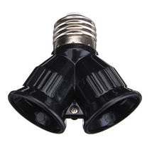 Universal Double Y Type Converter Dual Light Bulb Socket Adaptor Splitter - £2.58 GBP