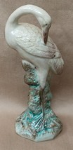 Early to mid 1900&#39;s Chinese Sancai Glazed Porcelain Crane Figurine - $128.81 MXN