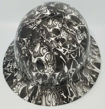 New Full Brim Hard Hat Custom Hydro Dipped TRIBAL SKULLS. Free Shipping! - $64.99