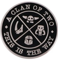 THIS IS THE WAY - CLAN OF TWO Metal Enamel Pin Badge - The Mandalorian S... - $6.00