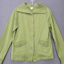 Christopher Banks Women Shirt Size S Green Lime Casual Button Up Long Sleeve Top - £8.45 GBP