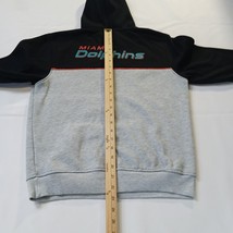 Team Apparel NFL Miami Dolphins Youth L (14-16) Black & Gray Hooded Sweatshirt image 7