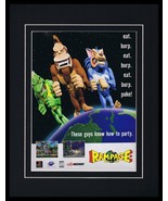 Rampage World Tour 1997 Playstation PS1 Framed 11x14 ORIGINAL Advertisem... - £27.17 GBP