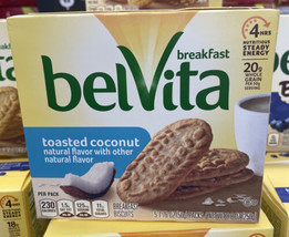 BelVita. Toasted Cocunut Breakfast Biscuits 8.8 oz, 1 box with 5 packs of 4 bis - £9.87 GBP