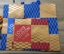 Louis Vuitton shopping Holiday Christmas bag 2022 Authentic blue Red 2 size set - £106.27 GBP