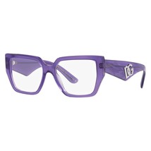 DOLCE&amp;GABBANA DG3373 3407 Fleur Purple 55mm Eyeglasses New Authentic - £118.37 GBP