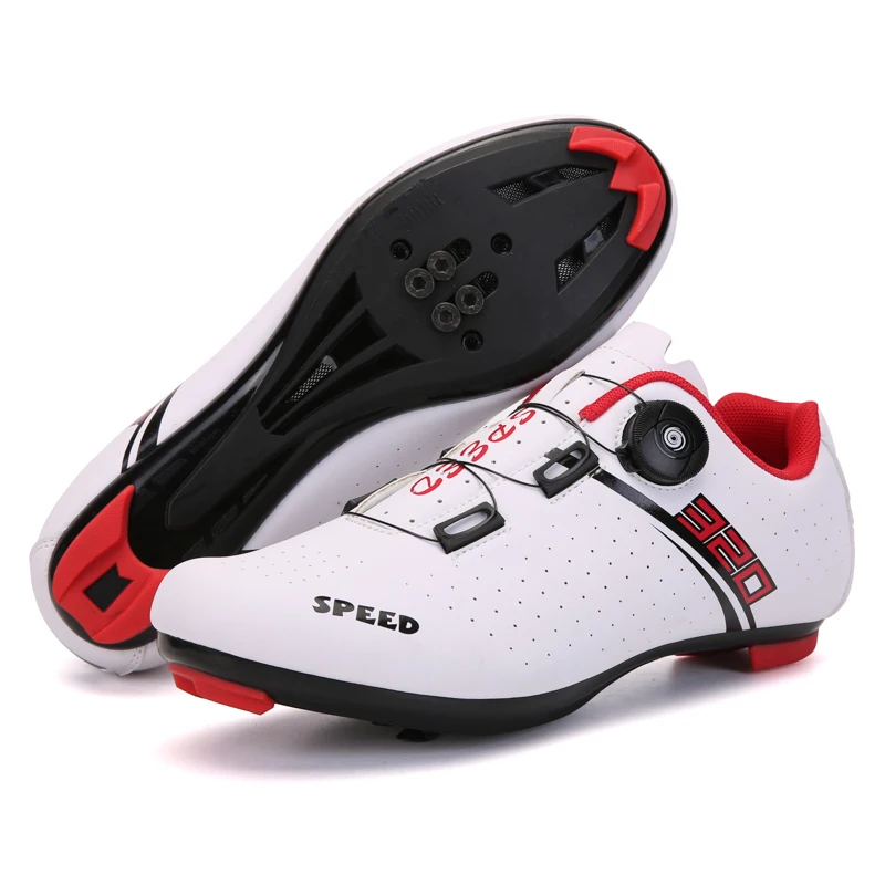 Best Sneakers 2024 Speed Cycling Shoes Flat MTB  Men Self-Loc Road Bike Cleats S - $74.05