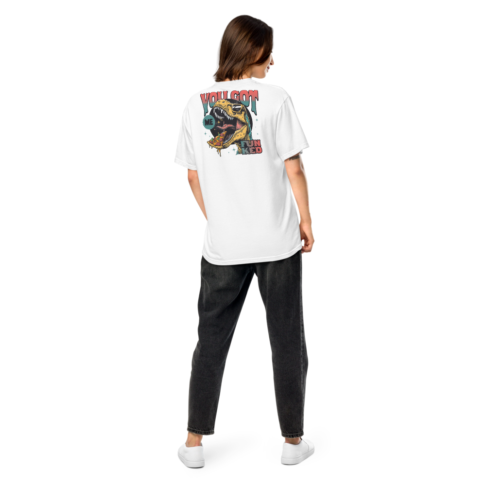 Unisex Garment-Dyed Heavyweight T-Shirt – You Got Me Back Print (White) - $59.99