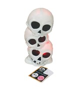 Halloween LED Lights Motion Activated Skulls Makes Sounds 9Inches - $18.29 CAD