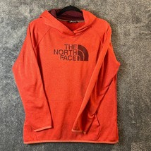 North Face Hoodie Womens Extra Large Red Big Logo Sweater Pockets Comfort - $13.89