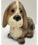 Vintage Get Well Soon Sad Puppy Dog Ceramic Planter Figurine 6 in Tall T... - £14.80 GBP