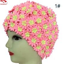 Women&#39;s fashion and comfortable three-dimensional flower swimming cap - £15.58 GBP