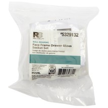 Drawer Slide Socket Set Polypropylene White 2-PK, RELIABILT D806SEW-W-CP - $13.86 CAD