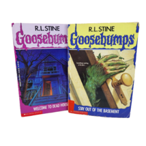 R.L STINE GOOSEBUMPS # 1 # 2 DEAD HOUSE BASEMENT BOOK CHILDRENS PAPERBACK - £18.94 GBP