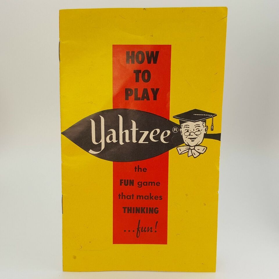 Yahtzee Rules Instructions Booklet Manual Replacement Game Part Piece 1967 Lowe - $2.96