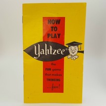 Yahtzee Rules Instructions Booklet Manual Replacement Game Part Piece 1967 Lowe - £2.32 GBP