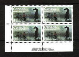 Canada  -  SC#667 Imprint LL Mint NH  -  8 cent  Calgary Centennial  issue  - £0.59 GBP